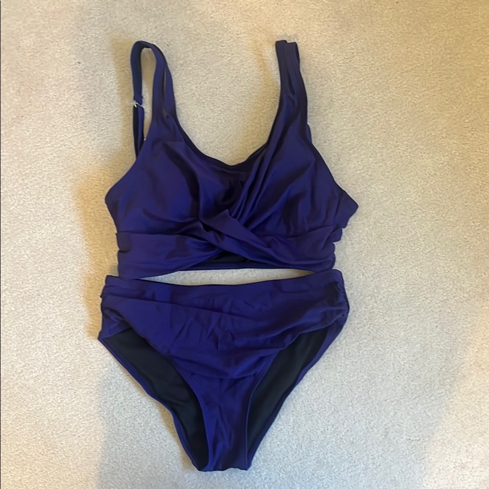 Purple Two-Piece Swimsuit